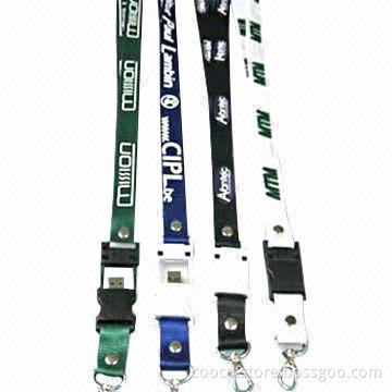 Lanyard Memory Stick, Supports USB Full-speed (12Mbps) Transmission, High Reading and Writing Speed